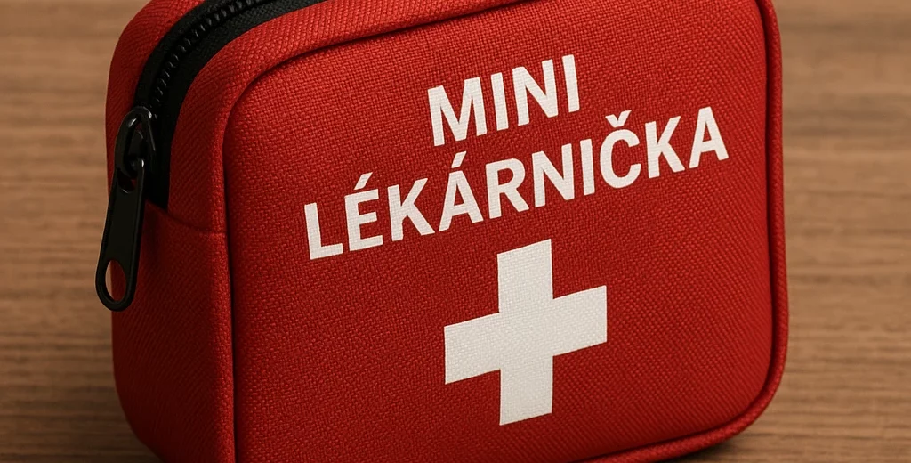 Mini lékárnička vybavení.