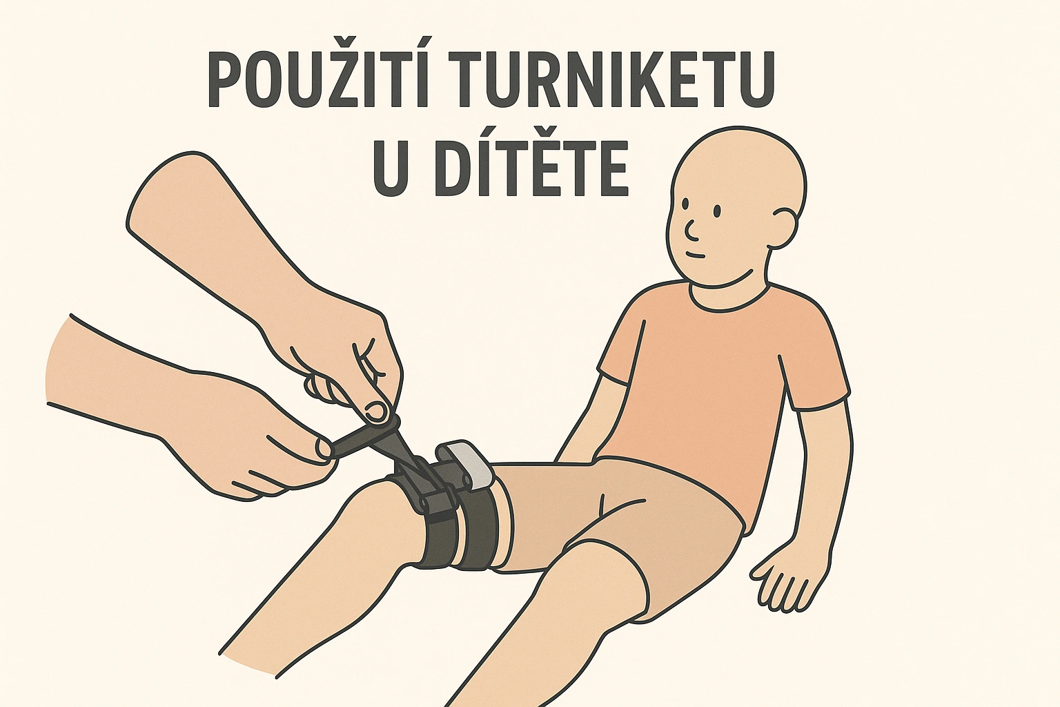 Použití turniketu u dětí.